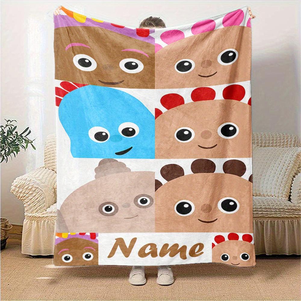 Cbeebies Iggle Piggle Themed Blanket Personalized Name Soft Warm And Versatile For Sofa Bed Office And Travel Machine Washable Comfortable In All
