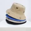 Women's Korean-style embroidered cartoon bear bucket hat, versatile sun protection hat, student face-shielding hat, trendy spring and autumn bucket