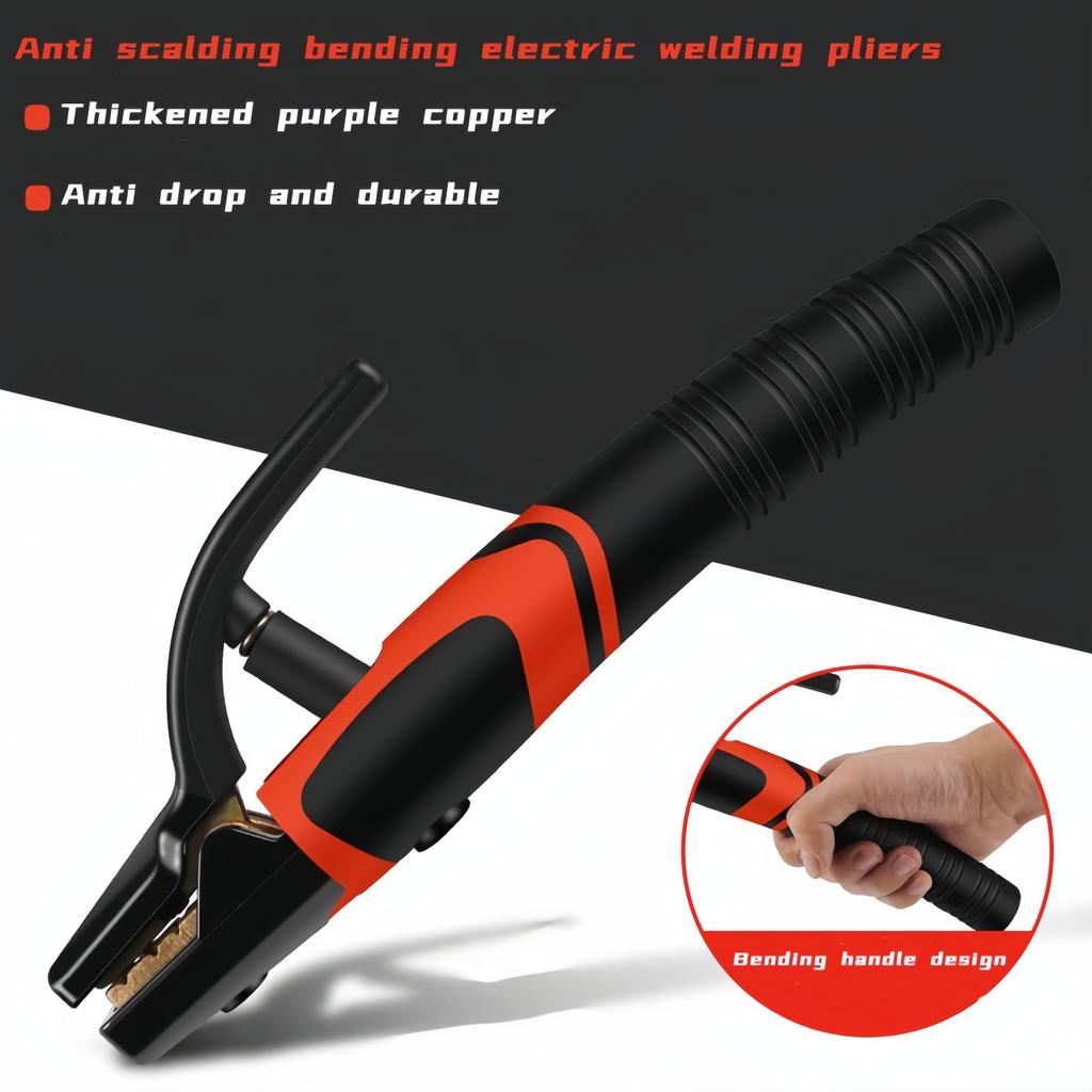WeldingPliers with Ergonomic Bent Handle Design Full Copper Material High Conductivity Welding Tool Welding Grip Welding Fixture