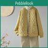 Quilted Pattern Diamond Womens Winter Short Jacket Loose Fashion Solid Color Lightweight Cotton Padded Coat