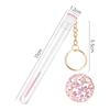 Eyelash Brush With Tube Keychain Resin Drill Eyebrow Mascara Wand Applicator