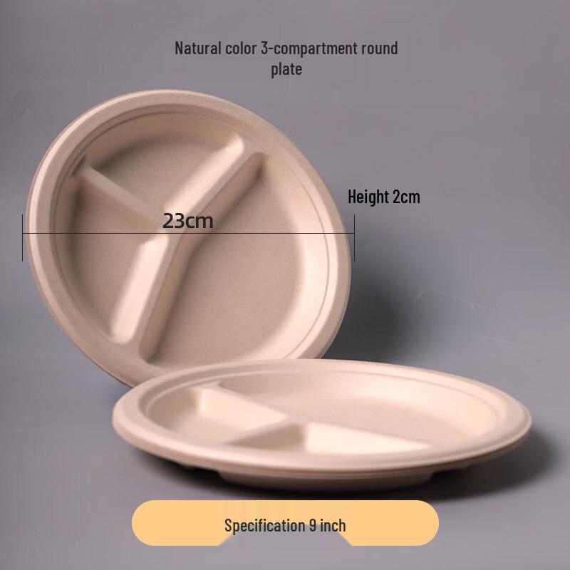 Biodegradable Wheat Straw Disposable Plates & Dishes