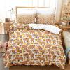 3D Print Kawaii Capybaras Bedding Set Soft Comforter Cover With 1/2pcs Pillow Shams For Kids Adults Microfiber Quilt Cover