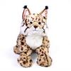 Large Simulated Bobcat Lynx Plush Toy Super Soft Lying Wildlife Doll Home Decor Pillow Children and Adult Gift