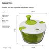Electric Quick Cleaning Dryer Vegetable Dehydrator Fruit and Vegetable Dry and Wet Separation Salad Spinner Kitchen Gadget