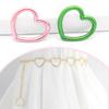 3Pcs Metal Buckle Bag Strap Colorful O Ring Heart Shaped Circular Rings Belt Connector Round Buckles DIY Hardware Accessories