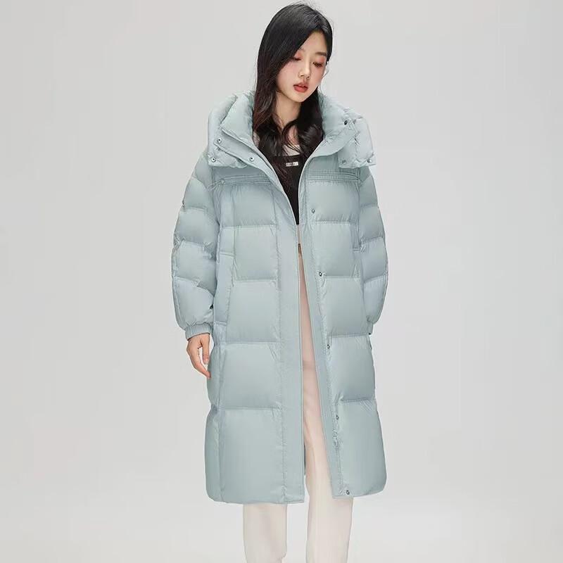 Women's Long Hooded Winter Down Jacket