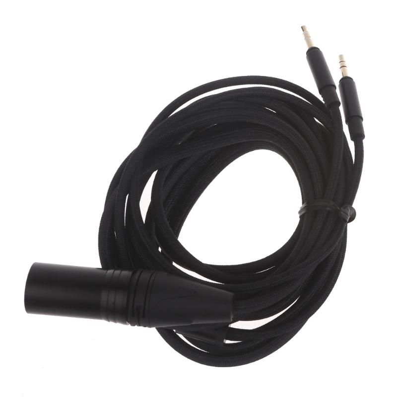 4Pin Balanced Cable To Double 3.5mm Headset Cable for  Arya Sundara Ananda HE400SE Headset Lines Replacement Cord