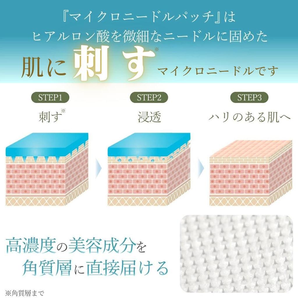 by a JASDA Certified Skincare Microneedle Hyaluronic Acid Patches for Forehead and Brow Yeamon Unisex [Supervised Specialist] 4-Use Area, Needle,