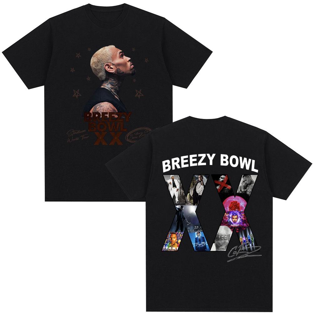 2026 New Breeze Bowl XX 2026 Concert Tour Pattern Tshirt High Quality Fashion Casual Breathable Mens Crew Neck Print Tshirt M