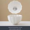 Jade White Porcelain Tea Cup with Flower Petal Design - Ceramic Tea Set for Women