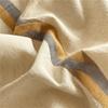 Cotton and Linen Dyed Striped Jacquard Bed Four-piece Set Simple Nordic Style Quilt Cover Bed Sheet Mattress