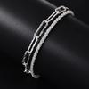 Two Piece Set of Shimmering Bracelets for Women, Sweet and Simple Layered Bracelets
