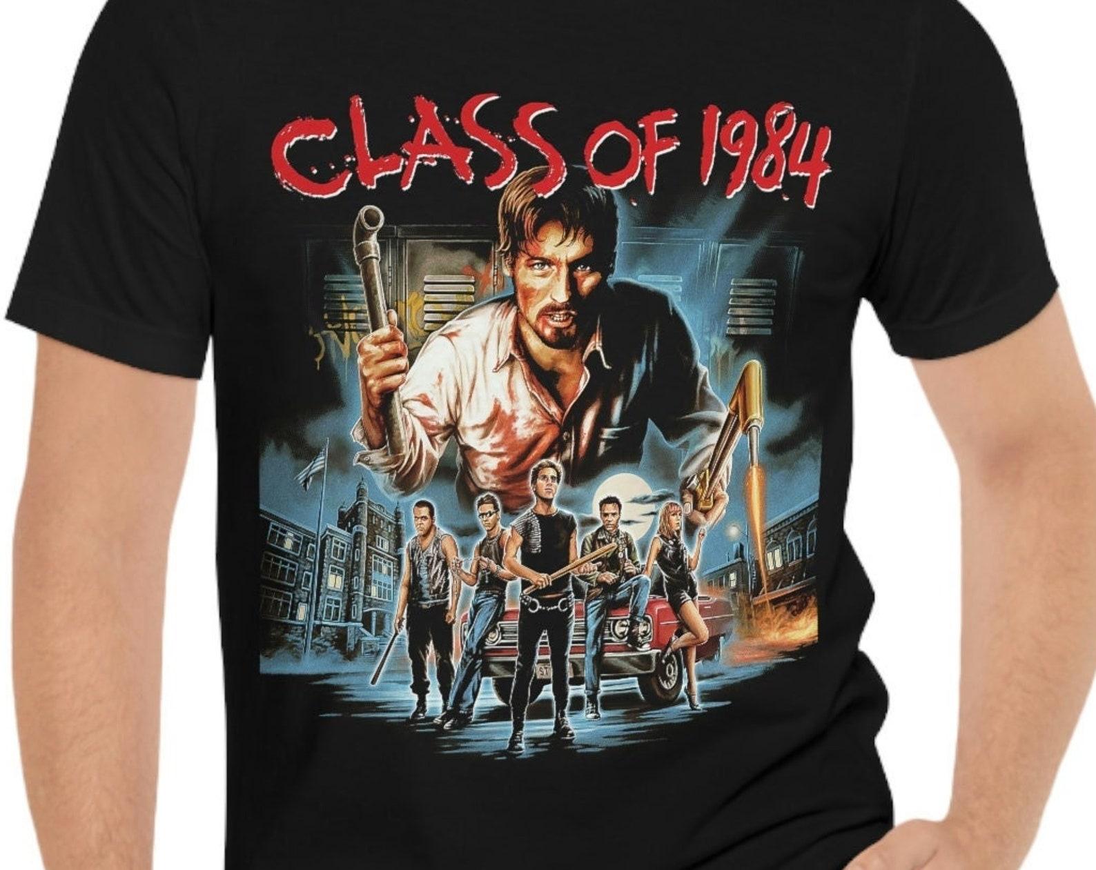 Class Of 1984 T-Shirt Black Short Sleeve Movie Tee L