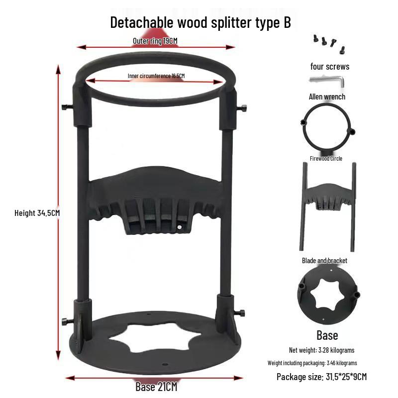Chiyue Wall-Mounted Manual Steel Firewood Splitter