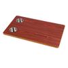 RV Tabletop 27.56x15.75x0.79in Rectangular Solid Wood Boat Desktop Panel with 2 Stainless Steel Cup Holders for Trailer