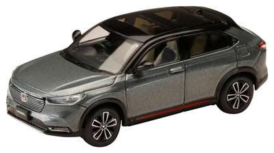 HJ64 Maßstab Honda VEZEL HEV PLaY Meteoroid Grau Metallic HJ642071GM 1/64 e (Fertiges Modell)