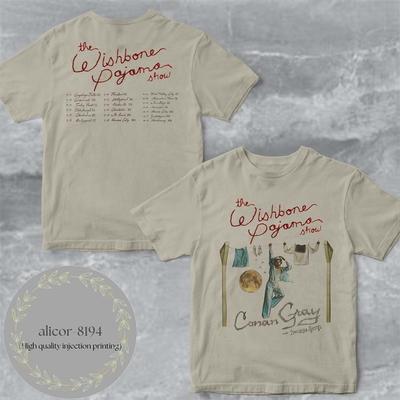 Conan Gray The Wishbone Pajama Show 2025 Merch Copertina Maglietta a Due Lati