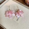 Elegant French Retro Acrylic Flower Earrings: Feminine Niche Fashion, Luxurious High-End Jewelry