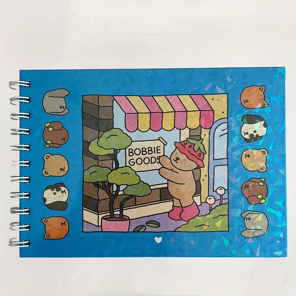 Раскраска для взрослых и подростков Удобная раскраска с расстегнутой молнией Милая раскраска с катушкой для медведя