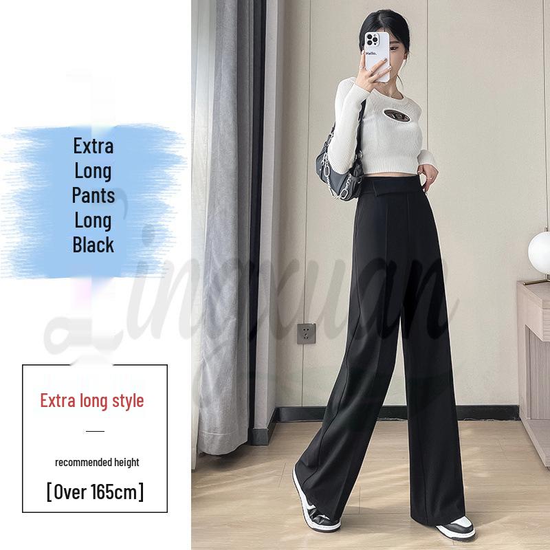 Autumn 2026 Women s High Waist Wool Wide Leg Suit Pants 2X Large