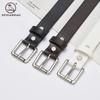 Belt Women'S Leather First Layer Leather Belt Black Square Buckle Cowhide Belt Simple