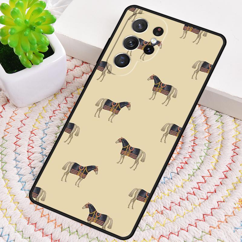 Pferde Muster Collage Silikon Handyhülle Für Samsung Galaxy note 10 pro S26 S25 S24 S23 S22 S21 Plus S25Ultra Capa Abdeckung