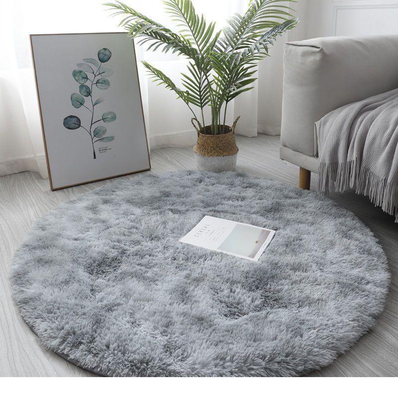 Super Soft Plush Round Rug Mat Fluffy White Carpets For Living Room Home Decor Bedroom Kid Room Decoration Salon Thick Pile Rug