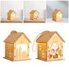 Christmas Tree Hanging Decoration Cabinet Lighted up Christmas Village House