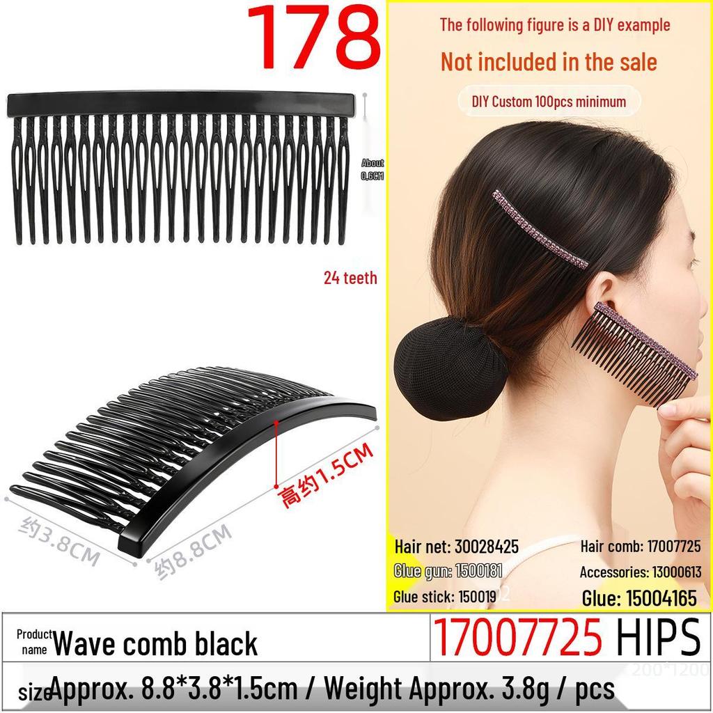 Magic Double Row Elastic Hair Comb Insert for Unique DIY Styling