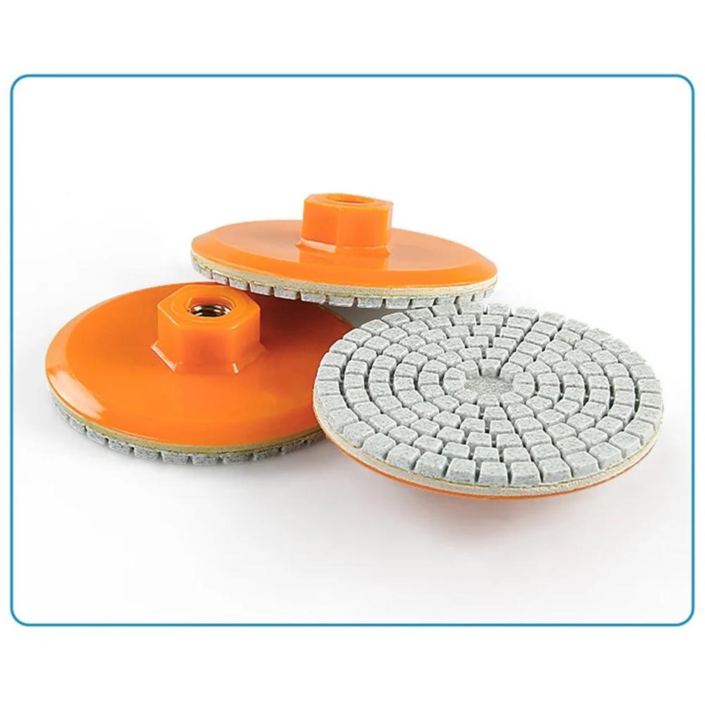 1pcs 80mm Polishing Pad Wet Dry Buff Disc Abrasive For Sanding Marble Granite Concrete Grinding Countertop Stone
