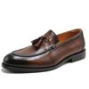 [Luzean] Men's Loafers, Tassel Straps, Genuine Leather, Business Shoes, Slip-on, Comfortable for Walking, Casual, Commuting, Leather Shoes, Men's Shoe