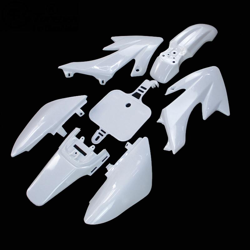 STONEDER White Fairing Plastic Fender Kit For 50cc -  110cc 125cc 140cc 150cc 160cc CRF50 XR50  Pitsterpro Braaap SDG GPX DHZ