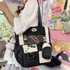 High-value messenger bag women's 2025 new cute Japanese bar pain bag large-capacity transparent junior high school shoulder bag