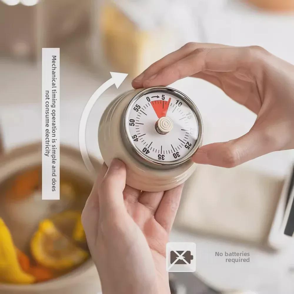 Magnetic Kitchen Timer: Visual Countdown & Alarm