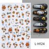 New nail art stickers ins Halloween cute flowers ghost mirror ghost bat adhesive nail stickers