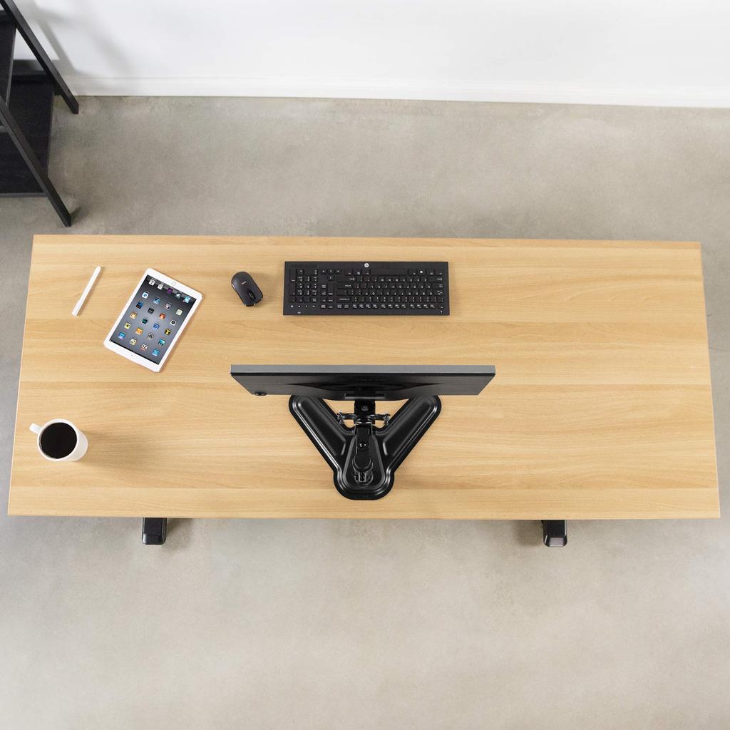 Kit de conversie suport placă adaptor VESA VIVO cu gestionare cabluri, conceput pentru monitor Samsung S27D590P U28D590D, S24D590PL, S24D590L, Negru,