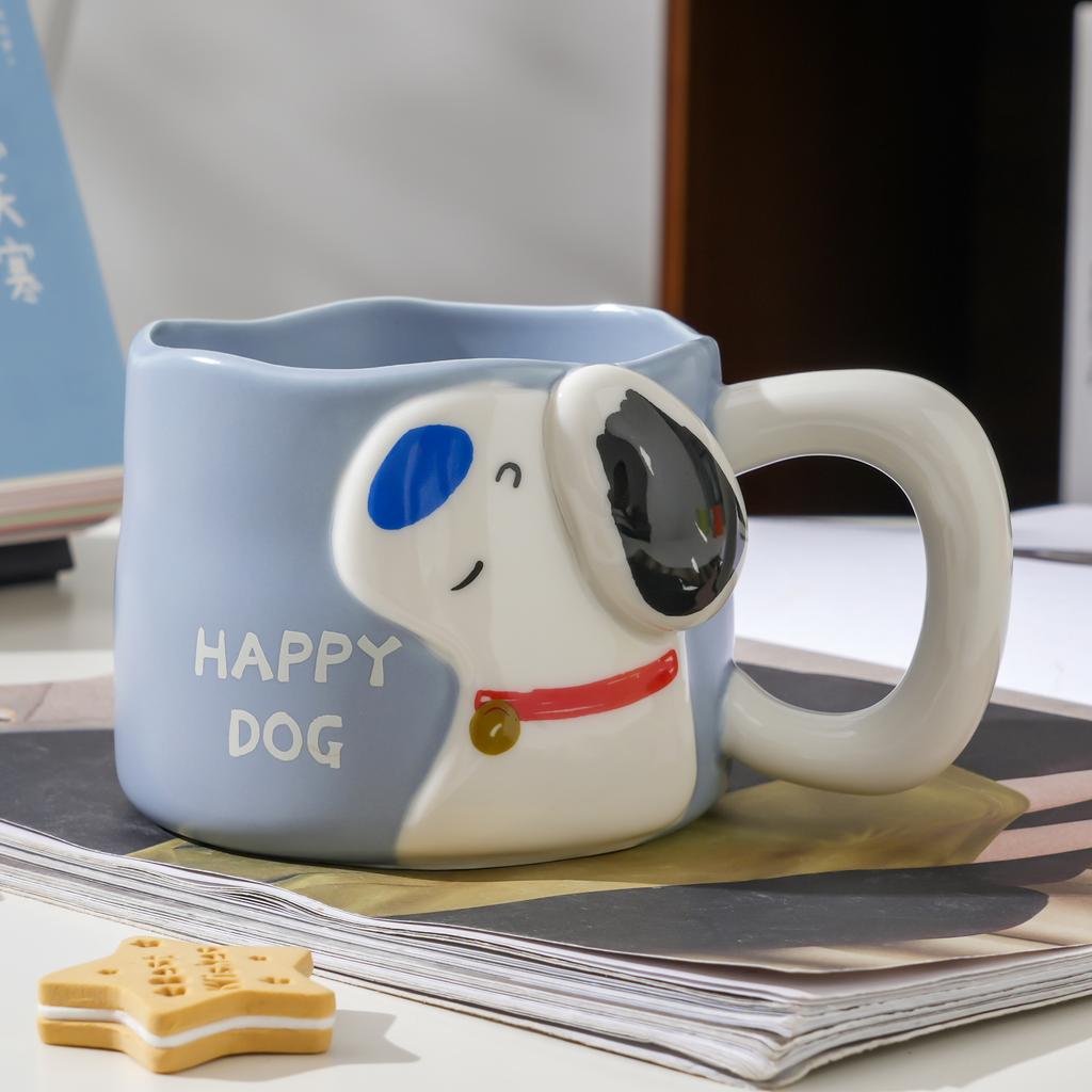 Puppy Ceramic Cup Creative Mug Cute Men and Women Cup Coffee Cup Couple Water Cup Dog Cup