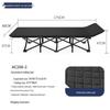 Compact Foldable Bed for Office, Camping, Outdoors - Stainless Steel, Portable, Free Shipping