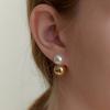 [Worn by Gyuri Choi in Marry My Husband] Pre383 Pearl & Ball Earrings