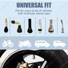 4PC Aluminum Valve Stem Caps - Universal Dust-Proof Tire Accessories for Cars, Trucks, SUVs & Motorcycles | Durable Alloy Cover