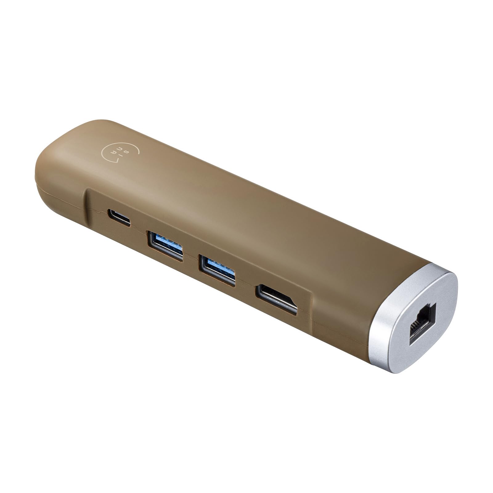

Sanwa Supply USB Type-C Mobile Docking Station (with HDMI and LAN), Khaki, USB-3TCHLP10K