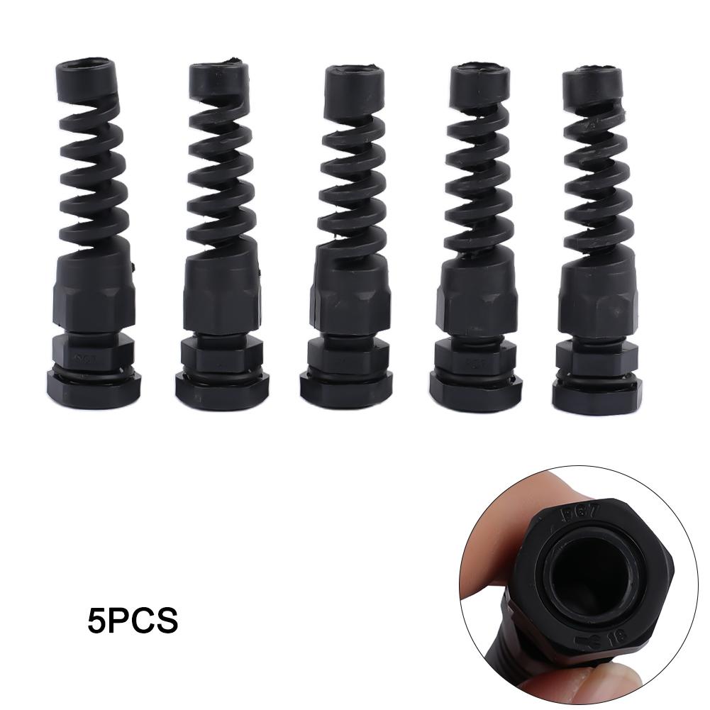 Innovative Spiral Strain Relief Protector for Cable Gland Set of 5