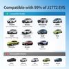 For Tesla To J1772 Adapter With Security Lock, Max 80A 250V Silver Plated NACS To J1772 Adapter For Level 2 EV Charging, Fits Tesla