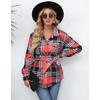 And Womens Winter Printing Autumn Singlebreasted Mediumlength Longsleeved Jacket