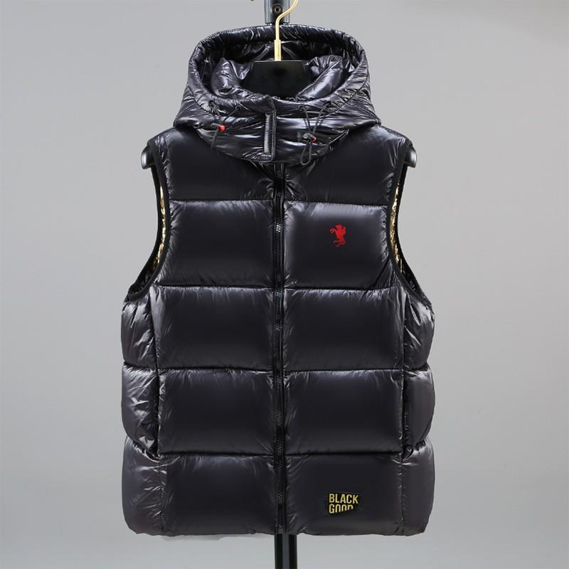 Windproof Horse Print Padded Vest Thick