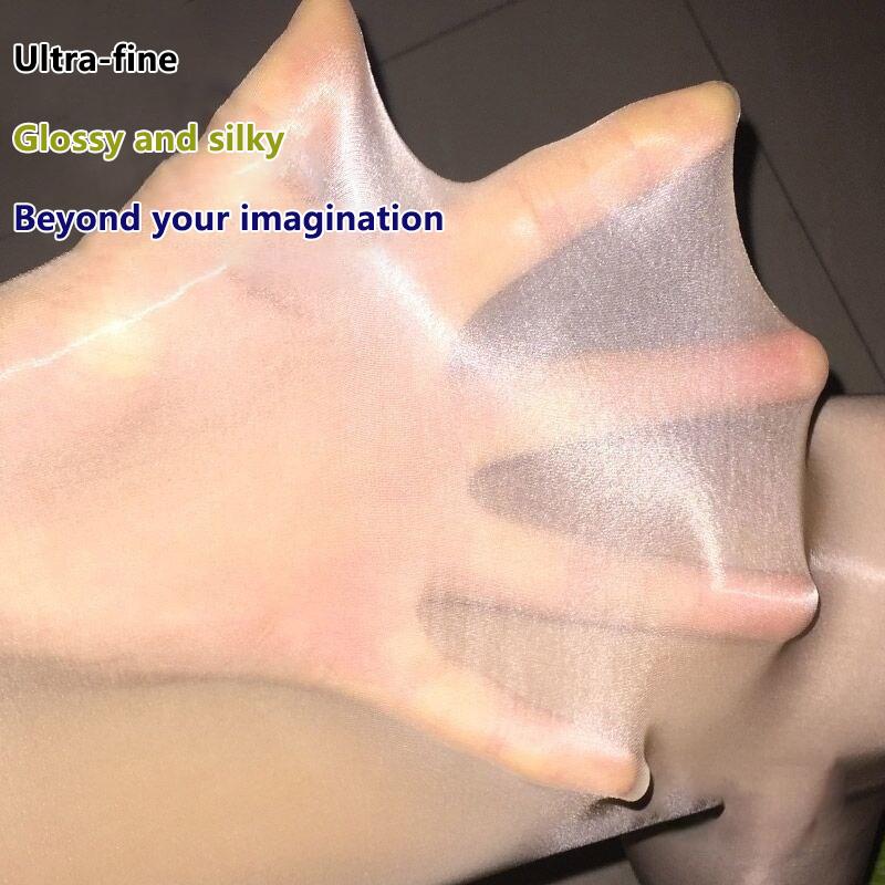 Sexy Women Stockings Oil Shiny Lingerie Elastic  Ultrathin Bling Tights Clubwear Female Glossy Pantyhose Clothing