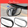 Car Rearview Wide Mirror Vision Adjustable Angle Universal Fit Easy To Install Rectangular Blind Spot