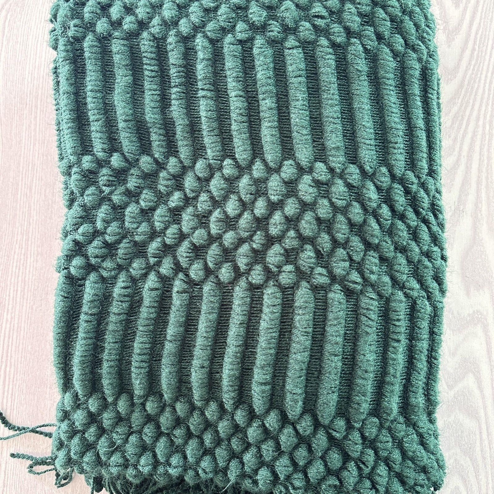 

G5Zins Скандинавский Роскошный Шерстяной Плед-Шаль - Легкий Плед для Кондиционера, Накидка для Сна на Диване и в Офисе. 130x170 cm темно-зеленого