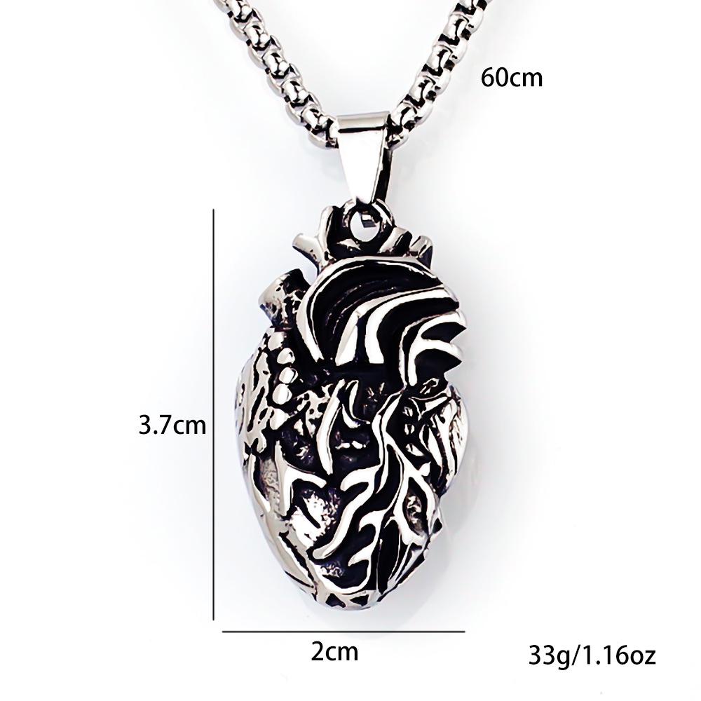 

Кольє Серце Домінуюче Ретро Мода ЛГБТ Підвіска 50CM(Necklace Size) срібний